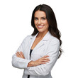 © Stock Zone - Smiling female doctor with arms crossed isolated on transparent background