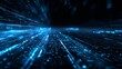 © Mitchell - Futuristic technology background with glowing blue data streams for modern innovation and digital transformation concepts