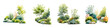 © T Studio - Watercolor Landscaping Design Elements for Garden or Park