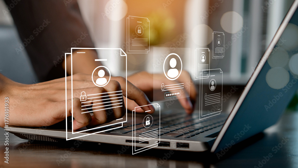 Corporate data management system and document management system with ...
