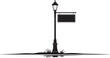 © MDSHOFIQUL - Vintage street lamp sign vector art town city street light signage signboard post