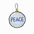 © Jinnam - Crayon Drawing of a 'PEACE' Ornament