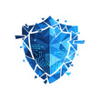 © UrFreepik360 - Blue shattered shield with circuit board isolated on transparent background represents cybersecurity, data protection, and network security concepts