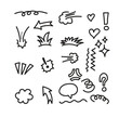 © workflowRomana  - Hand drawn doodle elements for graphic design