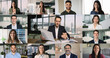© fizkes - Collage view different race and age businesspeople participate in videoconference