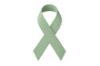 © PNG Kingdom  - Green awareness ribbon symbolizing mental health support, anxiety awareness, and chronic illness advocacy on transparent background