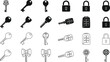 © Bilal Yousaf - Stock vector keys and locks security access unlock protection
