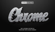 © Supriyadi - Editable 3d text style effect - Chrome Metalic text effect Template