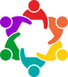 © Cik - Colorful People Circle of Teamwork
