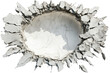 © sweet_mellow - Concrete Wall With Large Crater Hole. Symbol Of Destruction And Structural Damage Isolated On Transparent Background
