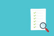 © madedee - Document inspection or assessment evaluation, contract review, analysis, inspection of agreement contract, compliance verification.