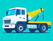© Marian - Tow truck, flat design illustration