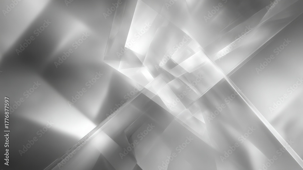 Elegant shapes merge to form a complex pattern, showcasing a mix of light and shadow. The arrangement creates a sense of depth and movement, perfect for modern design.