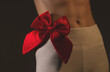 © Erika - Christmas gift. Sensual woman body. Fit body. Christmas time. Diet.