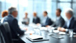 © Rosi - Business meeting in a corporate boardroom symbolizing leadership alignment, decision making and strategic planning.