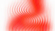 © Baby - Abstract flowing vertical red and white lines creating a dynamic wavy optical illusion pattern