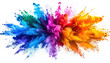 © Masji - Colorful explosion of powder bursts, like paint