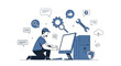 © liberty - Technical support specialist providing remote assistance and troubleshooting online services in