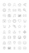 © Sul - A comprehensive set of thin, dashed line art icons for modern web and mobile user interface design.