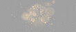 © David - Dust sparks and golden stars shine with special light PNG overlay background