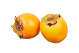 kaki or persimmon fruits isolated on white or transparent png