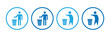 © garasi icons - icon set keep clean, sign do not litter, vector illustration