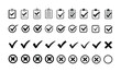 © Sultana - Collection of Checkmark and Cross Icons: Approved, Rejected, and To-Do List Symbols