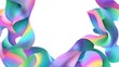 © Merdeka - Abstract fluid waves with colorful gradient on white background