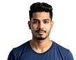 © MUSHAHID - Portrait of young handsome Asian man isolated on transparent background.