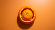 © Roktim - Fresh orange fruit still life photography on orange background for healthy eating and vitamin c diet 100