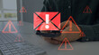 © Mer_Studio - Spam email message on digital screen.Email security and virus spam alert in email. Fake text email scam.Scammers online.Cyber scam.