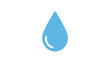© Slam_gallery - A blue water drop icon with a white curved line on its lower left side