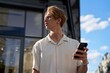© Studio Sincère/Stocksy - Young Man Exploring a Vibrant Urban Setting During Sunny Afternoon
