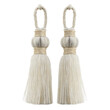 © Jawad - Pair of white decorative tassels with rope loops isolated on Transparent Background