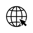 © KR Studio - Go to website world wide web, globe, Click to go to website    - simple   vector icon