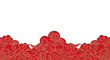 © Parvin - Elegant red and gold cloud pattern isolated on transparent background, a symbol of prosperity and good fortune in asian cultures