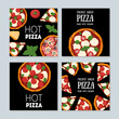 © DiViArts - Italian Pizza. Banner set. Italian food. Vector illustration. Top view. Menu, package, logo, design template.