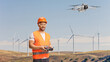 © Ljupco Smokovski - Engineer flying a drone over a field