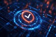 © abdul - Secure document sharing with a checkmark and a secure connection icon, ensuring confidentiality