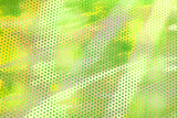 Abstract green and yellow background with dots. Textured illustration and pattern with different shapes. Halftone background with diffrent colors.