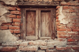 Vintage house window weathered texture historical building