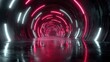 © Tilak - Science fiction tunnel, glowing VJ science fiction tunnel