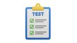 © muawiya - Checklist test exam clipboard survey form task management to do list report document 3d render illustration on transparent background