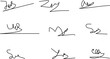 © Tajul - Autograph hand drawn signature vector line art set