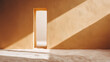 © Alena - Minimal interior scene: doorway with strong shadows — atmospheric image for architecture and interior projects.