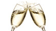 © Trending AI Pics - Champagne Glasses Toasting, isolated on transparent background
