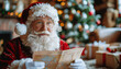 © LayerBloom - Santa studying a map of deliveries