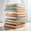 © FAIZULBARI - stack of books isolated