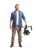 © Ljupco Smokovski - Man holding a professional camera on a stabilizing mount