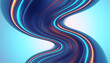 © Mamun - Illustration of abstract flowing wave of blue and teal with glowing lines